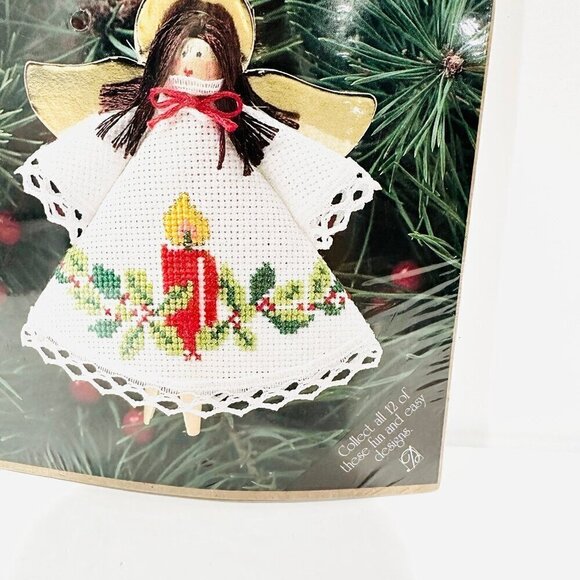 NIP Design for the Needle Counted Cross Stitch Angel Ornament - 1453 Candle - Picture 3 of 6